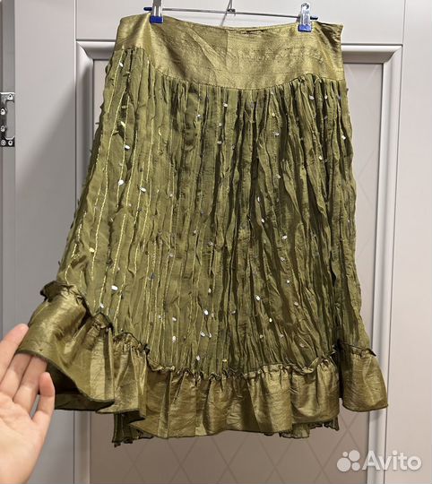 Юбка 100 шелк италия М
