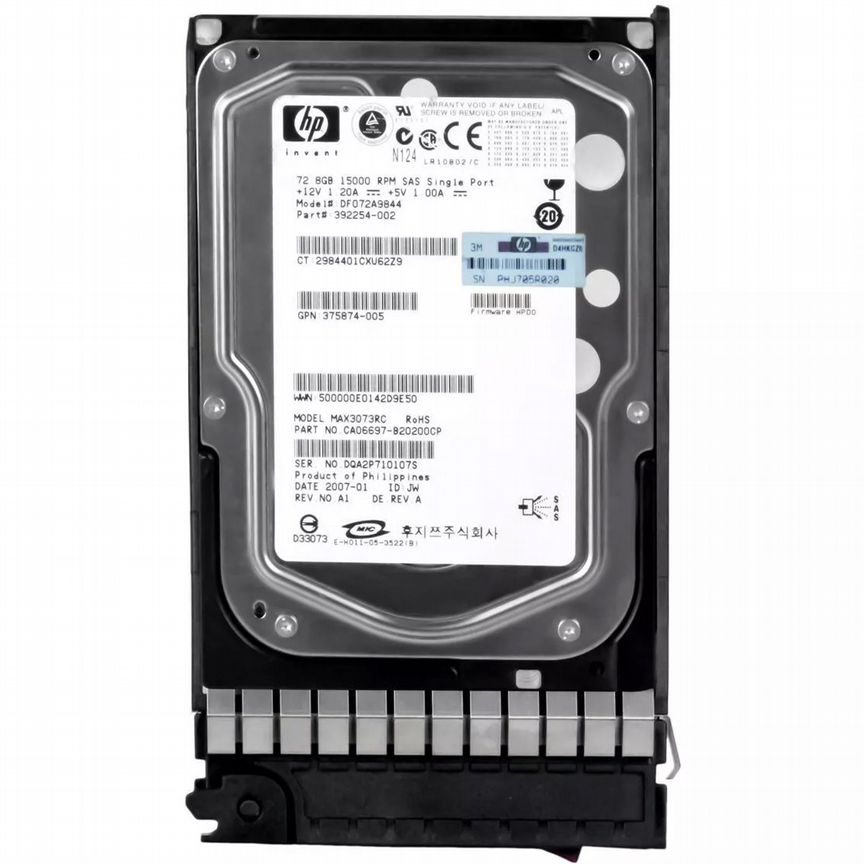 [DF072A9844] Жесткий Диск Hp 72gb Sas 3,5" Hdd Df072a9844