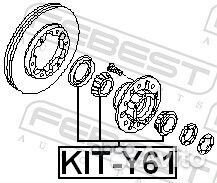 К-кт подшипника ступ. пер. Nissan Patrol all