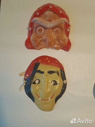 Маска новогодняя карнавальная СССР