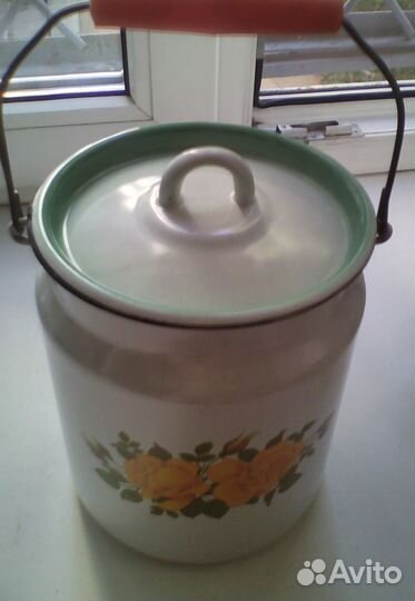 Бидон 3 литра (эмалированный). СССР