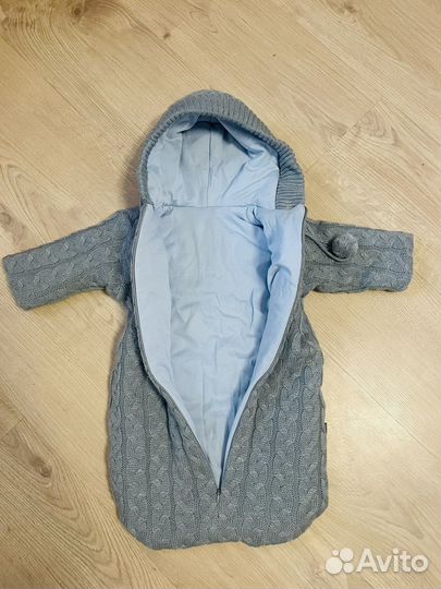 Конверт вязаный на выписку