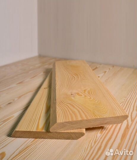 Планкен скошенный лиственница, 20х140 мм, ав