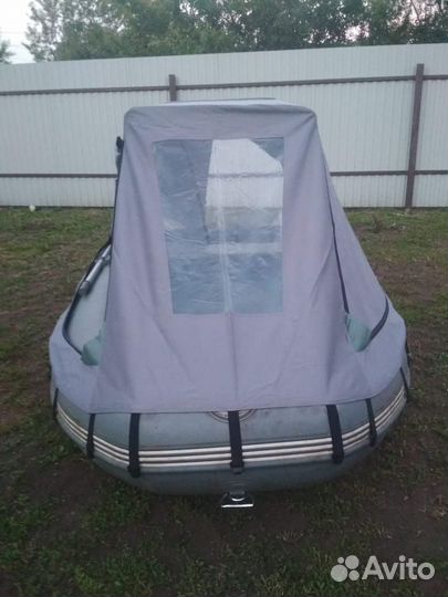 Тент с дугами на лодку пвх-380