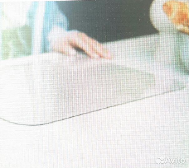 Рифленое гибкое стекло 2 мм толщиной 255х65см