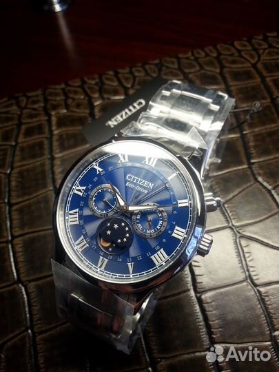 Шикарные Citizen Moonphase/сапфир/Made in Japan