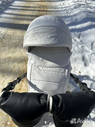 Коляска 2 в 1 indigo эко кожа