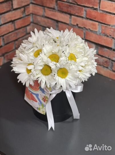 Ромашки цветы розы 101 шт