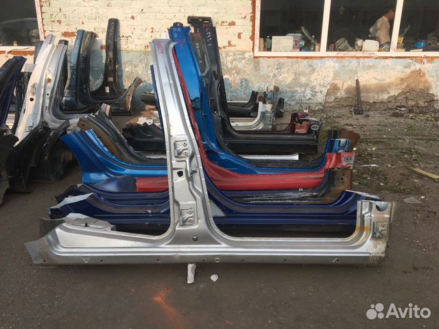 Порог правый Fiat Albea полный отрез