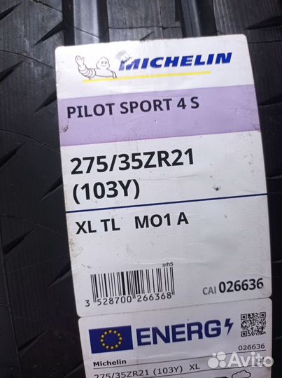 Michelin Pilot Sport 4 S 275/35 R21 103Y