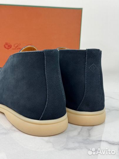 Лоферы Loro Piana Racing Blue Высшее качество