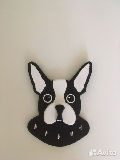 Ключница-вешалка «Французский бульдог