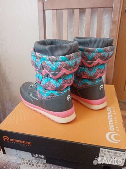 Сапоги зимние для девочки 34 размер