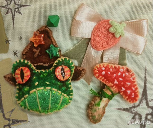 Брошь ручной работы