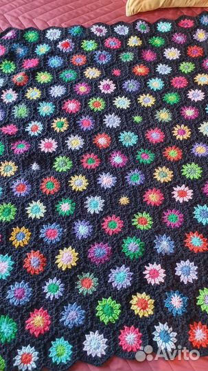 Плед детский вязаный ручная работа