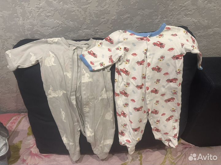 Вещи пакетом на мальчика от 0 до 7 м. 2 пакета