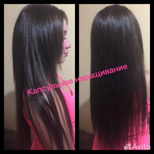 Наращивание волос - капсулы, ленты, голливудское