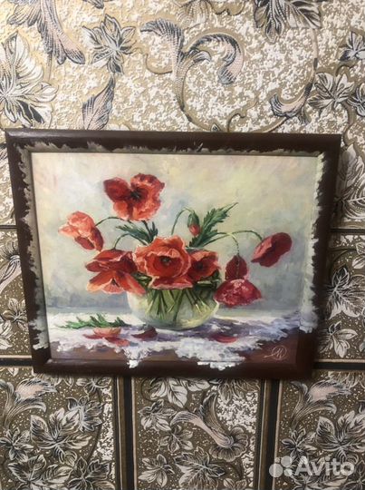 Картина Маки (масло, холст )