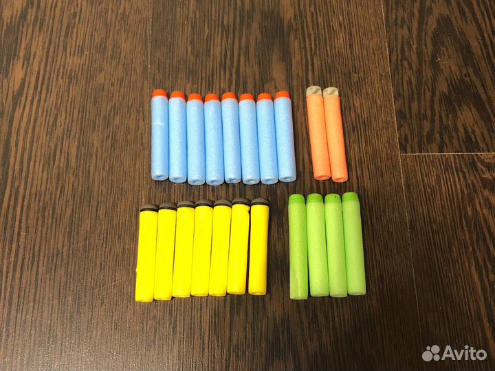 Пульки для бластеров nerf (21 шт.)