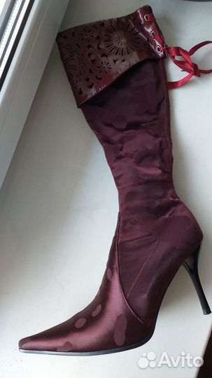 Сапоги женские текстиль