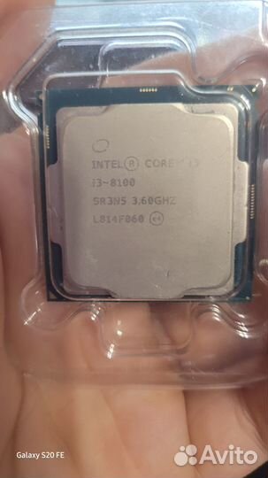 Inel core I3 8100 + кулер Titan TTC-NK35TZ