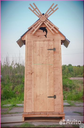 Дачный туалет деревянный ACC339