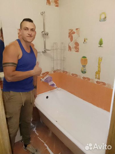 Покраска ванны реставрация. Восстановление эмали