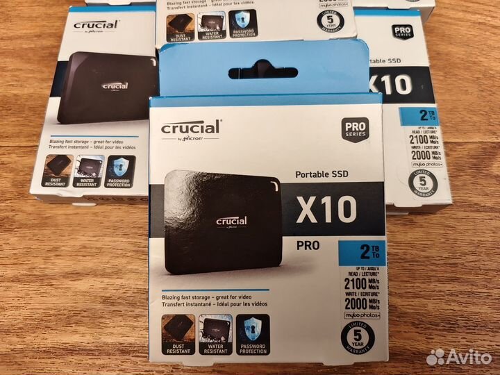 2TB USB-SSD Crucial X10 Pro(2100MB/s) из США