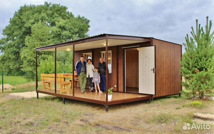 Бытовка 6.19х2.42 Вагончик Пост охраны Проходная