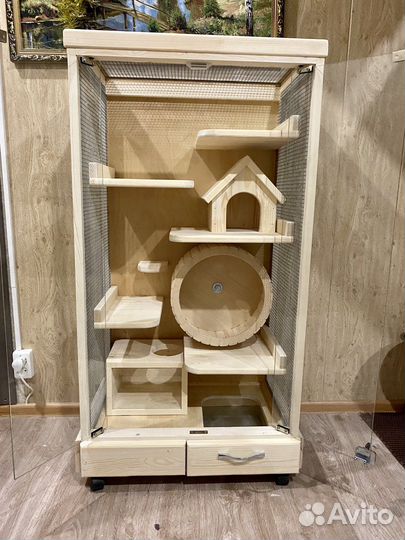 Клетка витрина для шиншилл, дегу и др грызунов