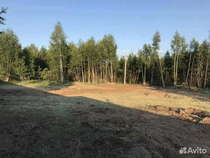 Расчистка участка,спил кустарников,выравнивание