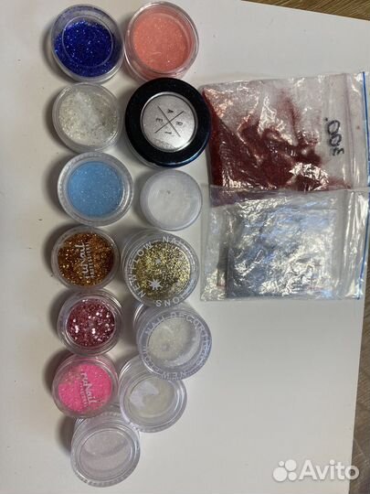 Втирки, посыпки и др. для дизайна маникюра