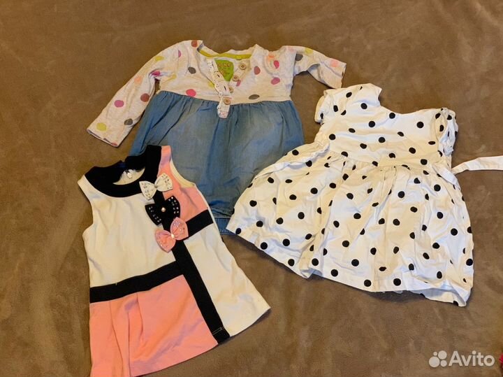 Одежда для девочки 1-2 года (74-92) пакетом