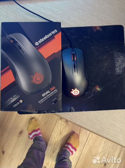 Игровая мышь steelseries rival 300 silver