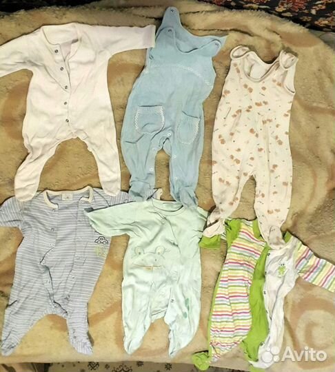 Одежда пакетом для детей 0-12 мес+др. детские вещи