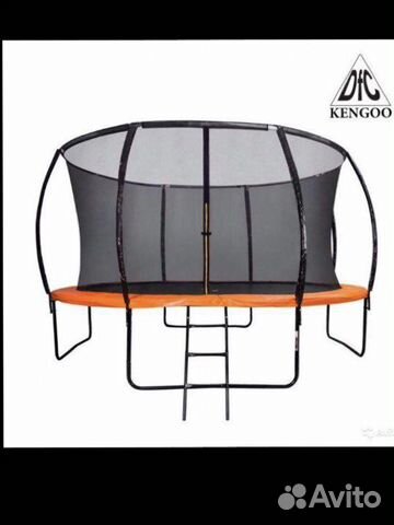 Батут с защитной сеткой kengoo 10 футов 305см