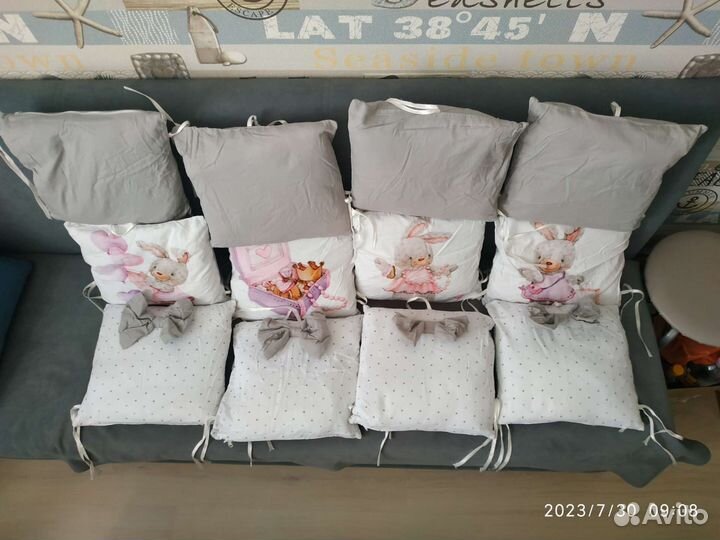 Бортики в детскую кроватку