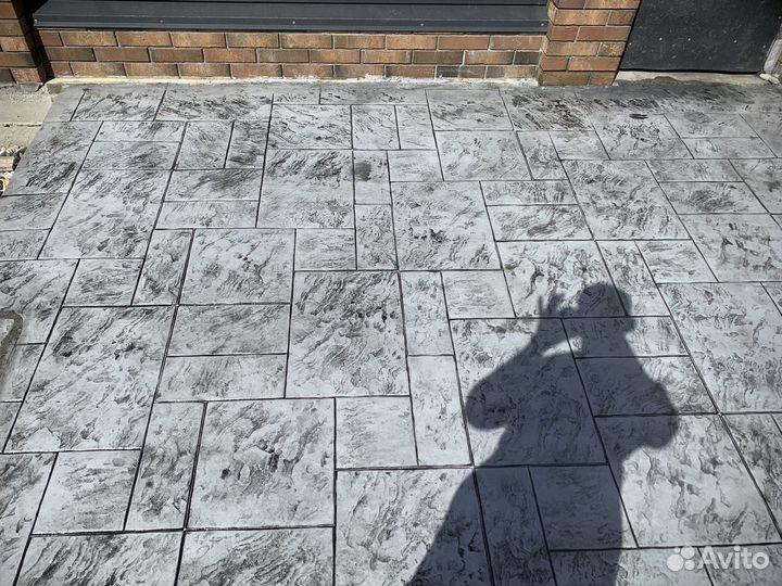 Печатный бетон