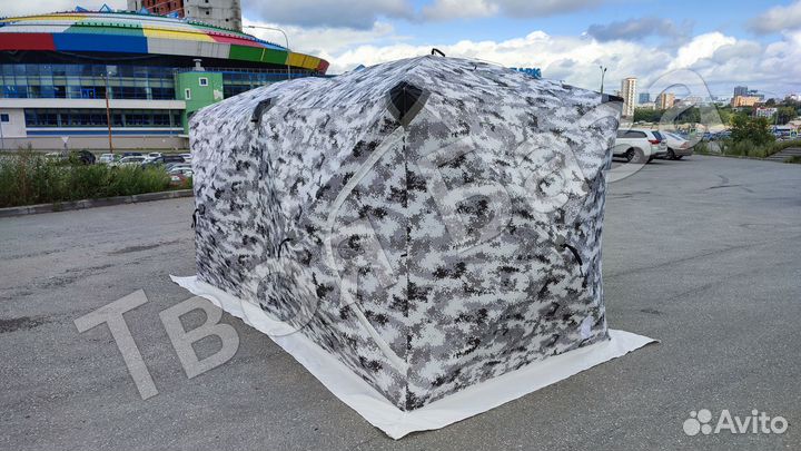 Зимняя палатка куб утепленная 400*200*200 метра