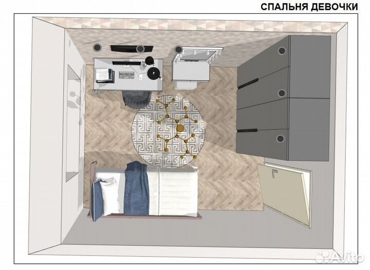 3d планировка кваритиры