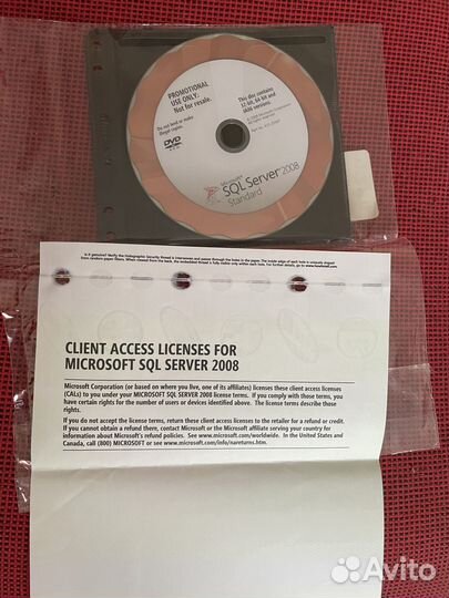 Microsoft SQL Server 2008 Standard диск+лицензия