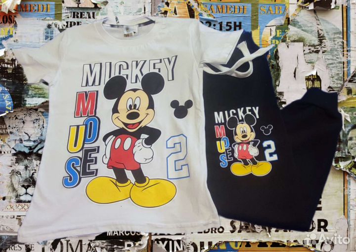 Детский костюм с штанами для мальчика Микки Маус