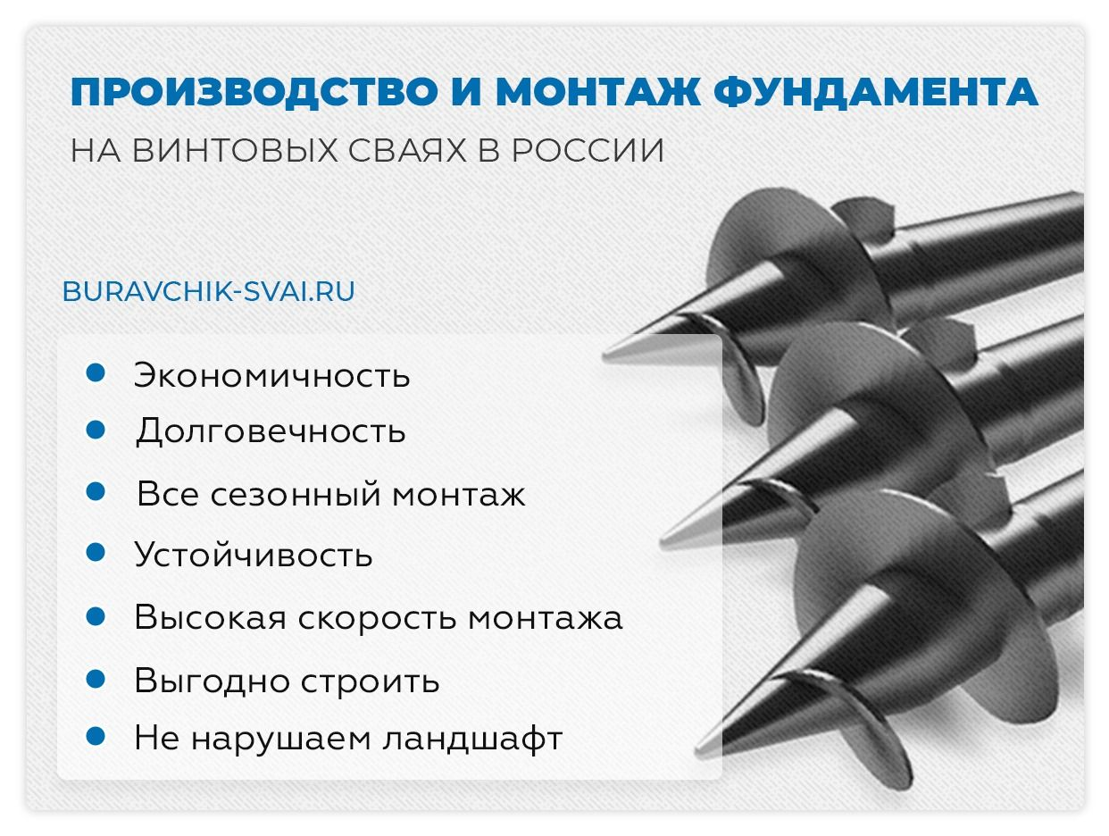 БУРАВЧИК - Завод Винтовых Свай - официальная страница во всех регионах,  отзывы на Авито