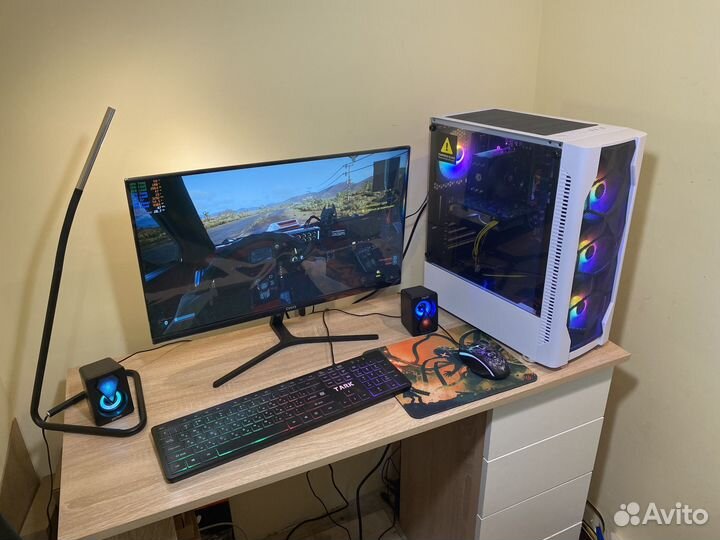 Игровой пк зверь с монитором 24/RX580/1st DK-D4