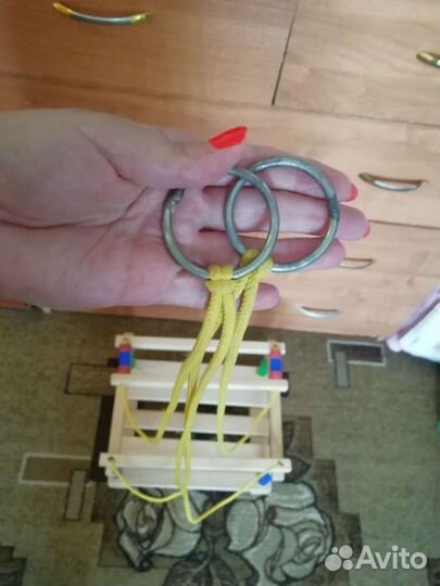 Качели деревянные детские