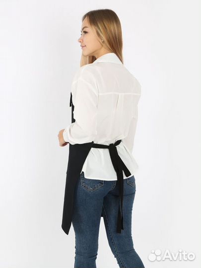 Фартук рабочий черный