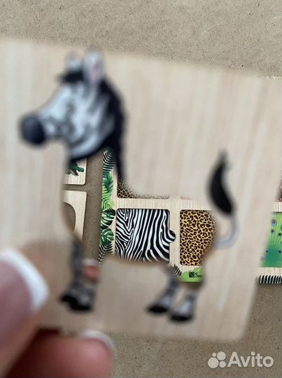 Пазлы вкладыши деревянные