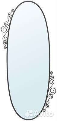 Зеркало IKEA Ekne 150x70, чёрное, овальное, новое