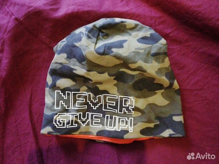 Детская тонкая шапочка хлопок