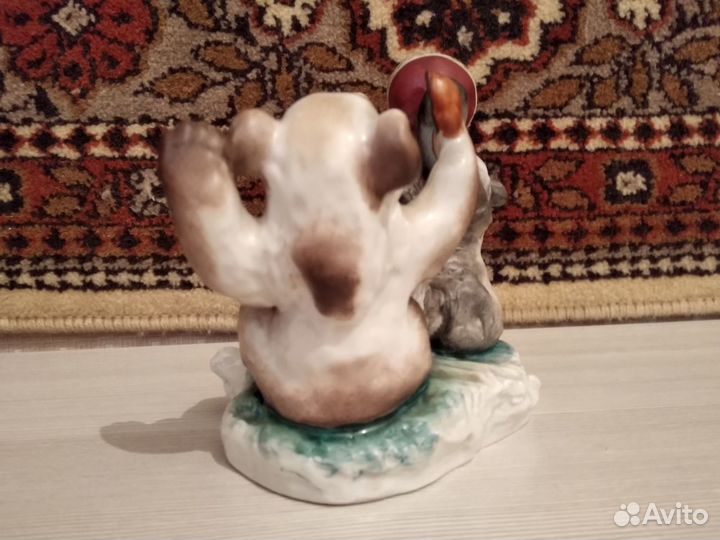 Чернильница медведи фарфор лфз СССР